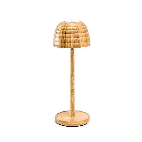 Luminária de Bambu em Ondas