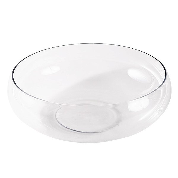 Bacia de Vidro Redondo Decoração - M