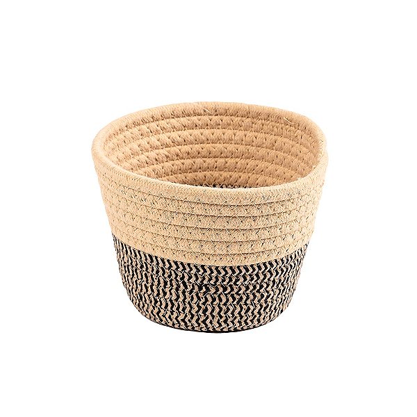 Cesto Fibra Bicolor Sem Alça