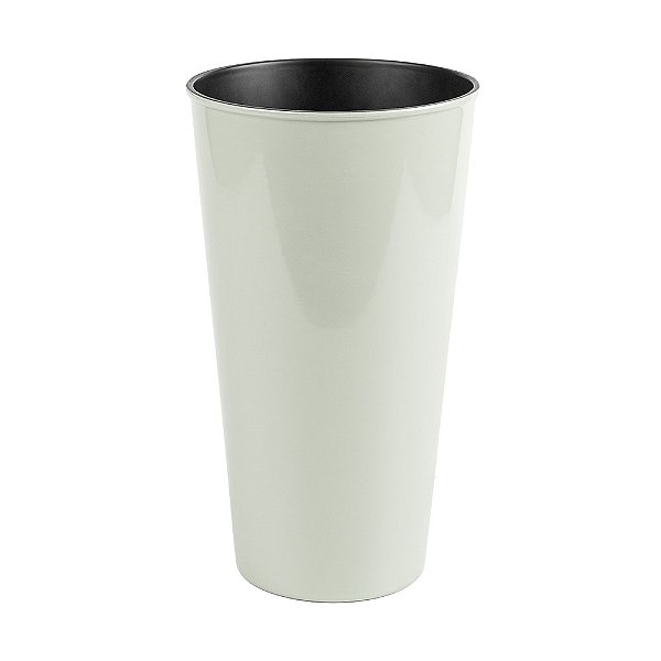 Vaso Trabalhado Decorativo Leuca Crema - P