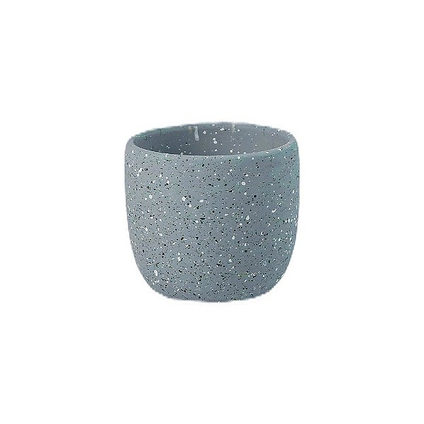 Cachepot Fulget Cinza Cerâmica