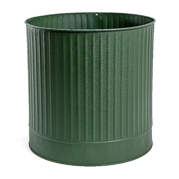 Cachepot de Ferro Verde - Jogo 3 Peças