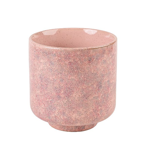 Vaso Cachepot Rose Cerâmica