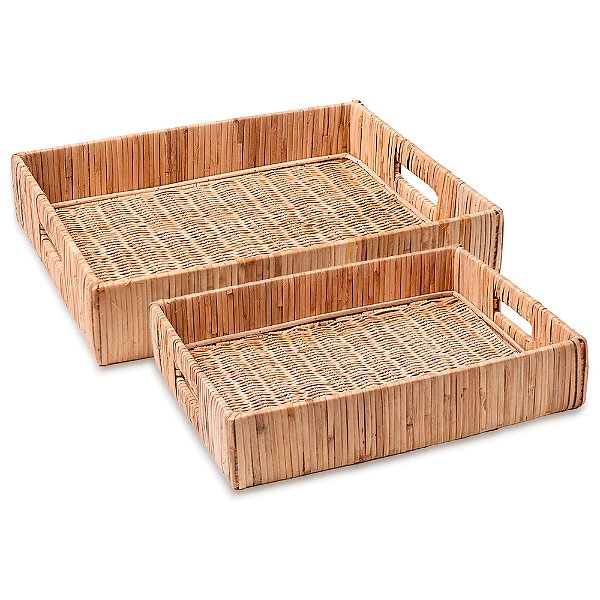 Bandeja Retangular Rattan Jg2