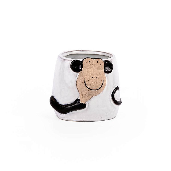 Vaso De Cerâmica Macaco