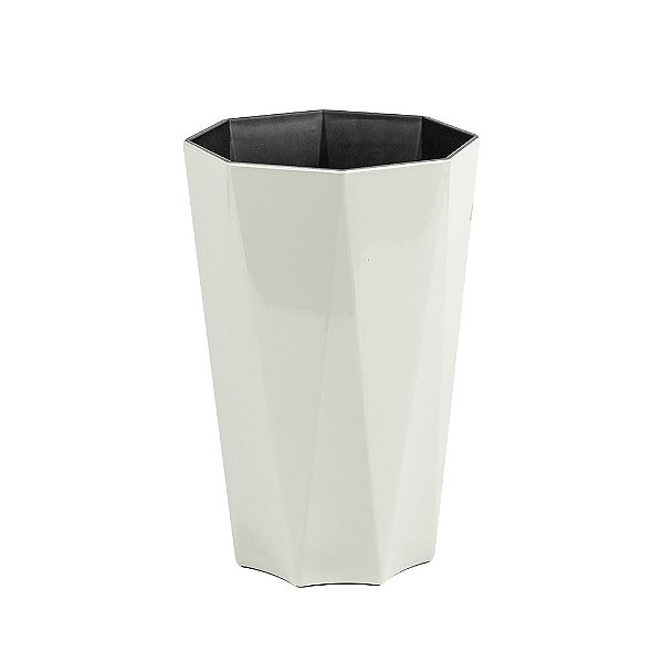 Vaso Plastico Leuca Crema Diamante