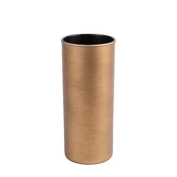 Vaso Plástico Cachepot Alto Leuca Gold