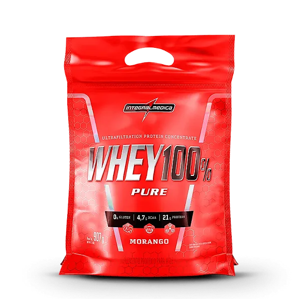 100% WHEY INTEGRAL MEDICA 900G REFIL