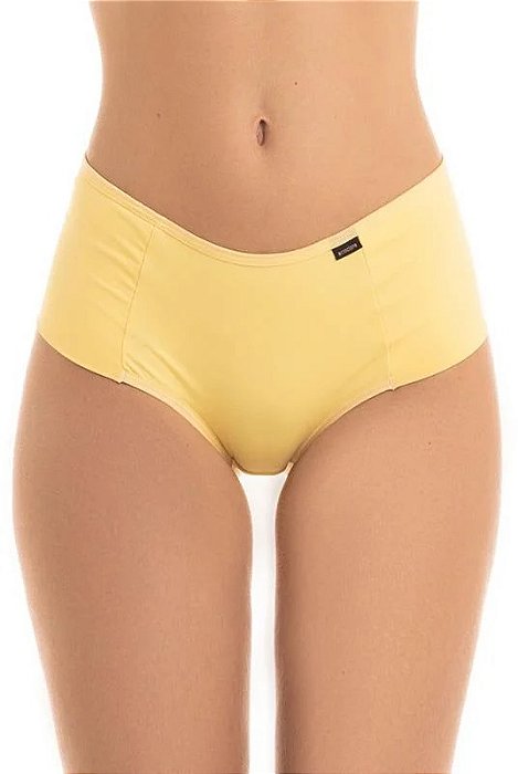 Calcinha Tanga Lisa em Microfibra – Cós Médio e Laterais Duplas