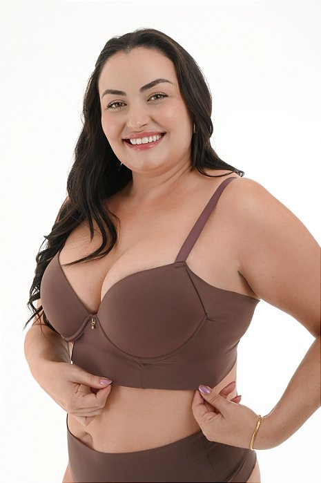 Sutiã Reforçado Lateral Super Dupla com Alças Largas