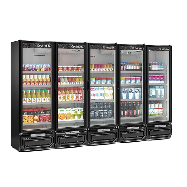 REFRIGERADOR CONVENIENCIA GCVR-2500/PR 5 PORTAS - GELOPAR