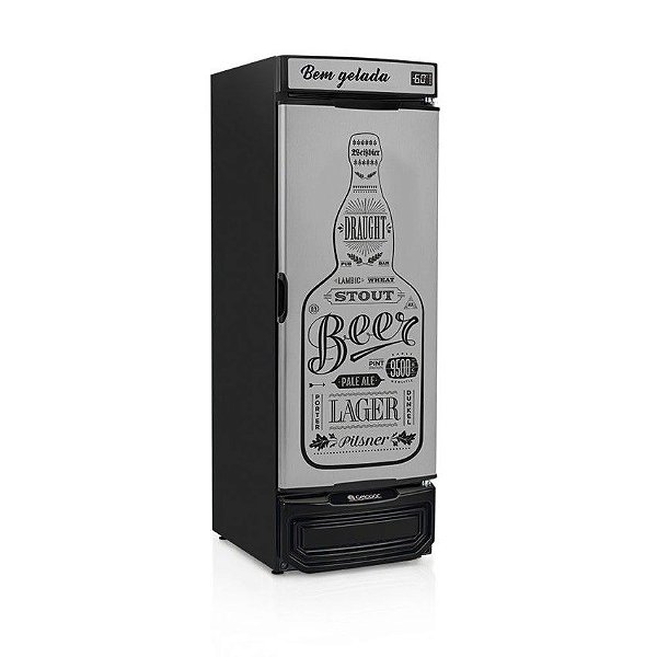 REFRIGERADOR VERTICAL CERVEJEIRA GRB-57 GW/PR - GELOPAR