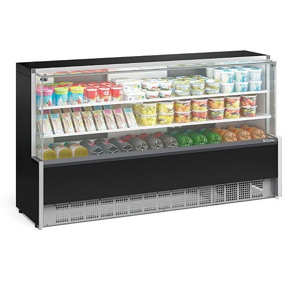 EXPOSITOR VITRINE GPDA-205R PR/220V PLACAS FRIAS - GELOPAR