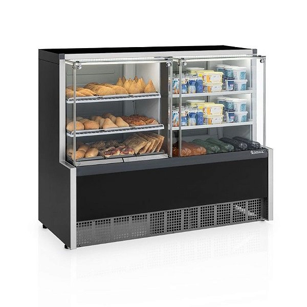 EXPOSITOR VITRINE QUENTE/FRIO GQRA-140R/PF/220V - GELOPAR