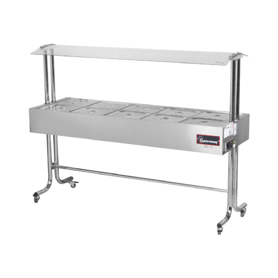 BALCAO TERMICO STANDARD BTE-10 TAMPA DE INOX - GASTROMAQ