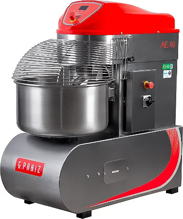 AMASSADEIRA ESPIRAL INOX TRIF. 380V 2 VEL AE 40 G2 - GPANIZ