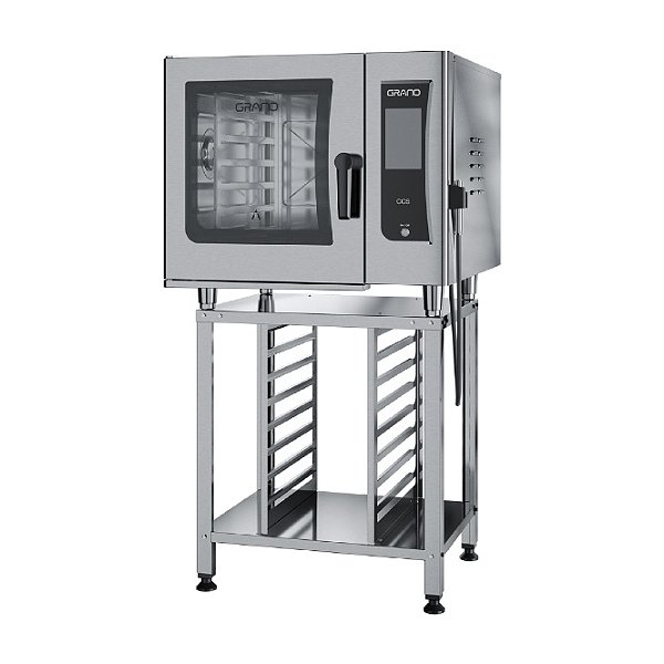 FORNO COMBINADO ELET. 380V CCS06E INOX C/ CAVALETE - GRANO