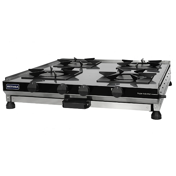 FOGAO INDUSTRIAL DE MESA 4 BOCAS ESPECIAL - METVISA