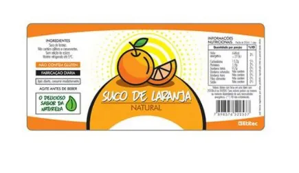 ETIQUETA ETM-003-M 64X148 BOPP FOSCO SUCO LARANJA 1L