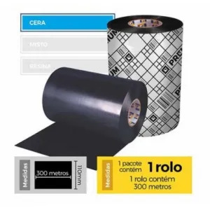 FITA IMPRESSAO 110X300 CERA PREMIUM SERIE-1