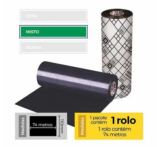 FITA IMPRESSAO 110X74 MISTO PREMIUM SERIE-3