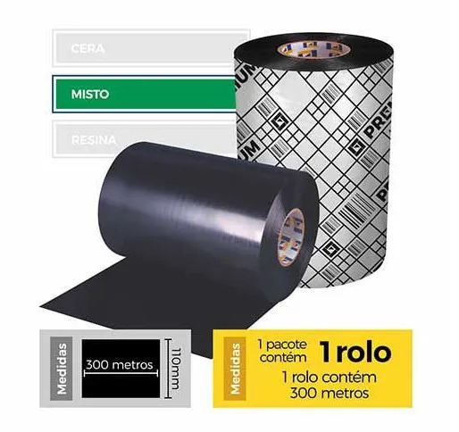 FITA IMPRESSAO 110X300 MISTO PREMIUM SERIE-3