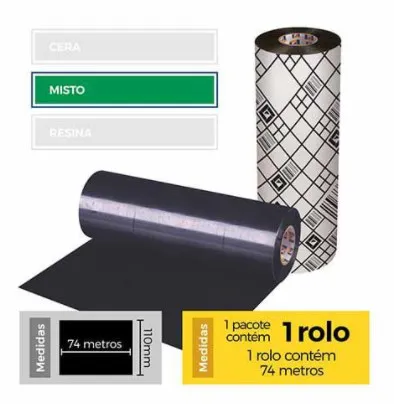 FITA IMPRESSAO 110X74 MISTO ORIGINAL PM255