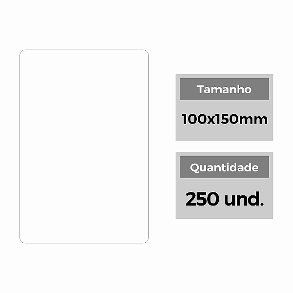 ETIQUETA RT-183 100X150 COUCHE NEUTRA C/250UN