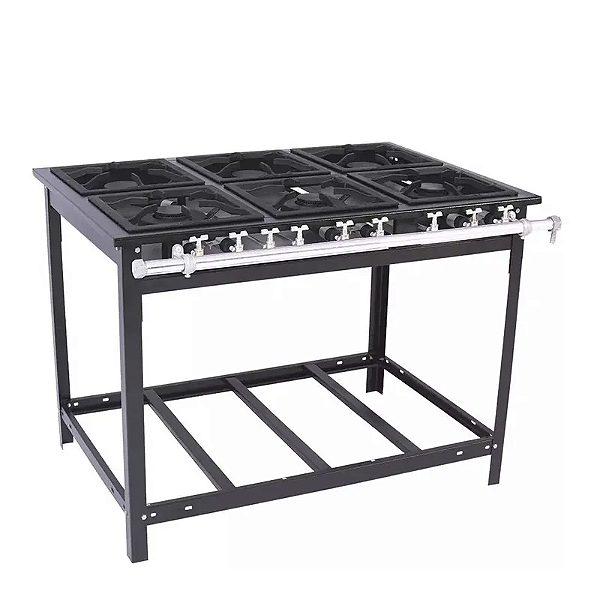 FOGAO INDUSTRIAL A GAS EXTRA 6Q - 3SE 3D - VENANCIO