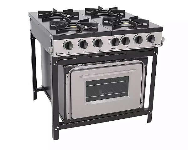 FOGAO IND. BRAVO 4 BOCAS C/ FORNO - VENANCIO