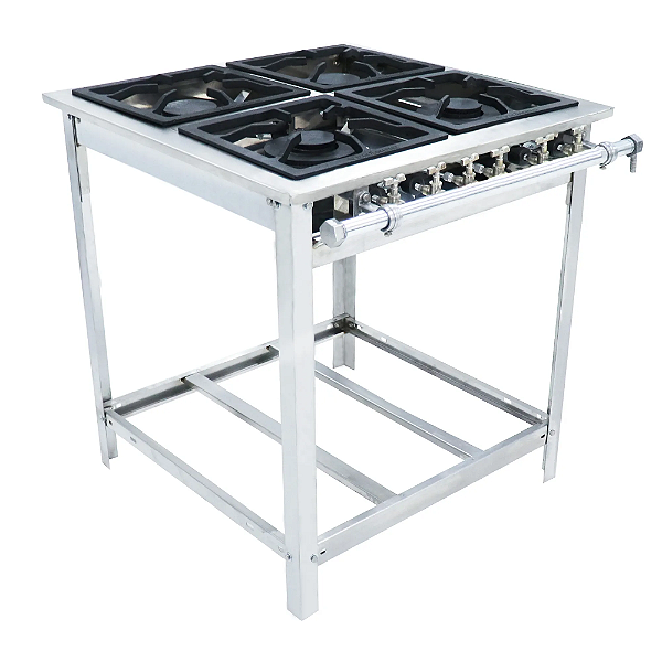 FOGAO IND. A GAS EXTRA INOX 4Q - 2D2S - VENANCIO