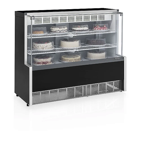 GPEA-140R/PR/220V 60HZ VITRINE REFRIGERADA CONFEITARIA DUPLA FUNCAO AURORA 1,40M