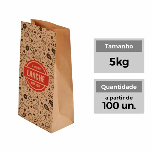 SACO SOS 5KG 27X18,5X10 ML PACOTE C/100 UN