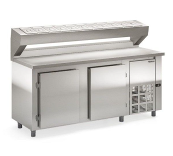 BALCAO REFRIGERADO CONDIMENTADORA GBPZ-200/AI/220V INOX - GELOPAR