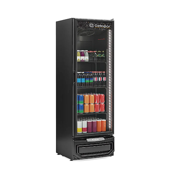 REFRIGERADOR VERTICAL CONVENIENCIA GRV-45 BIN LB/PR - GELOPAR