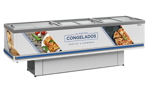 EXPOSITOR ILHA DUPLA ACAO GESV-290R/BR/220V 60Hz - GELOPAR