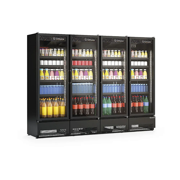 REFRIGERADOR GCVR-1950 CB/PR 4 PORTAS 220V - GELOPAR