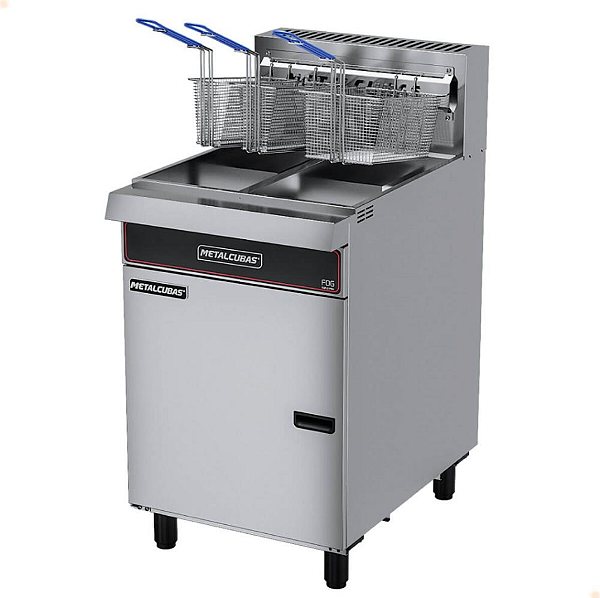 FRITADEIRA OLEO A GAS FOG 3C DP PREMIUM  220V - METALCUBAS