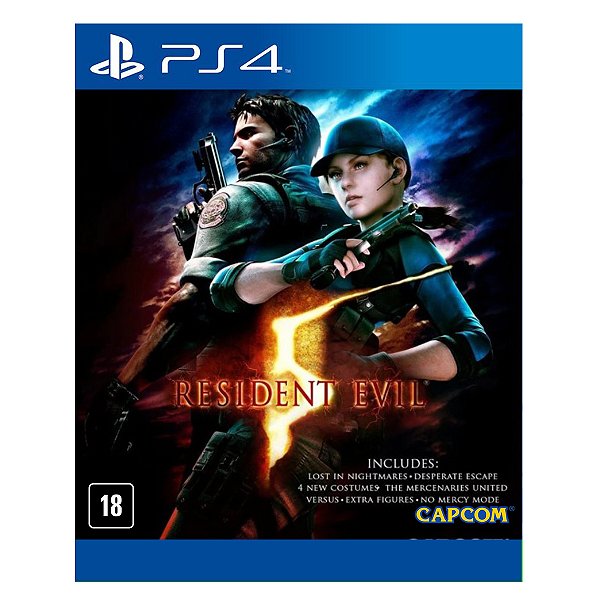 Jogo Resident Evil 5 - Ps4 Mídia Digital