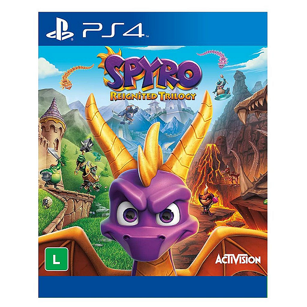 Jogo Spyro Reignited Trilogy - PS4 Mídia Digital