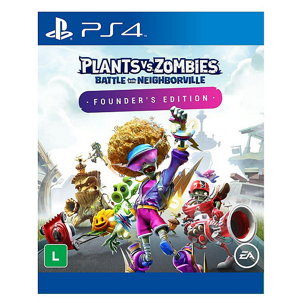 Jogo Plants vs. Zombies Battle for Neighborville Founder's Edition - PS4 Mídia Digital