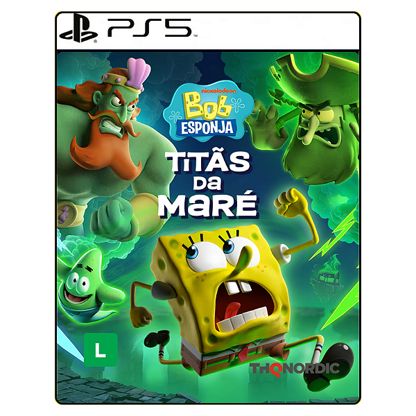 Jogo Bob Esponja: Titãs da Maré - PS5 Mídia Digital