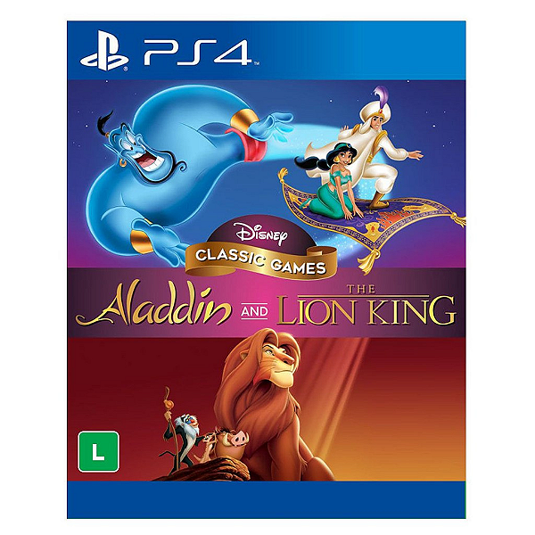 Jogo Disney Classic Games: Aladdin and The Lion King - PS4 Mídia Digital