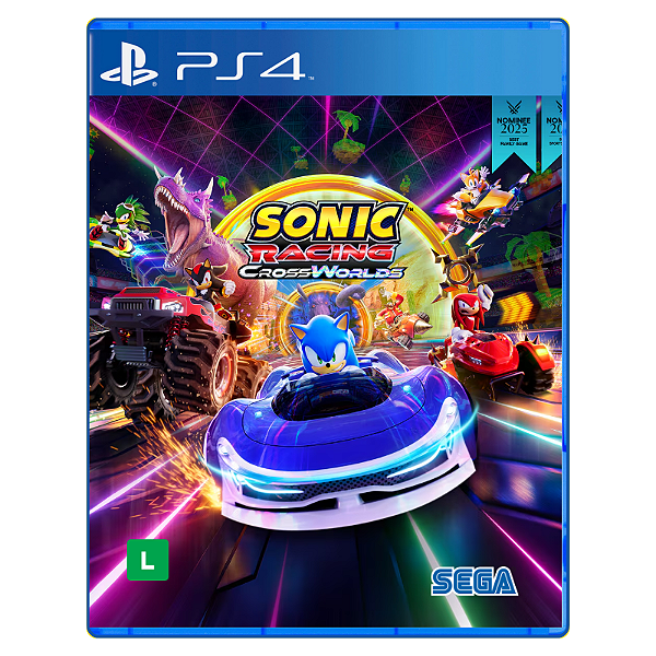 Jogo Sonic Racing CrossWorlds - PS4 Mídia Digital