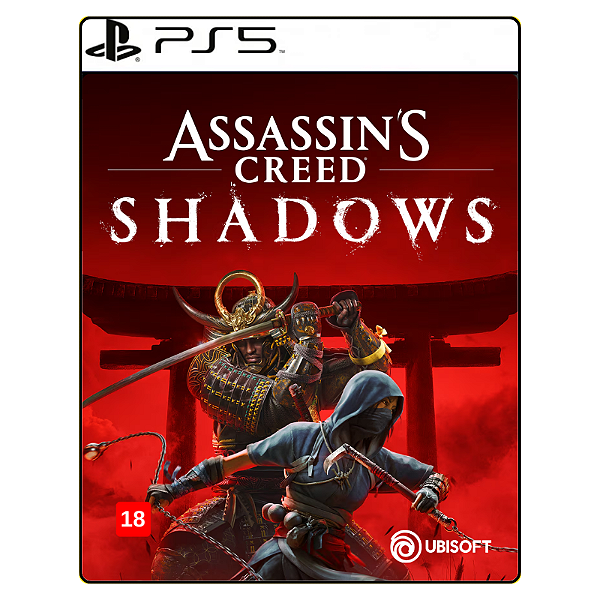 Jogo Assassin's Creed Shadows Digital Deluxe Edition - PS5 Mídia Digital