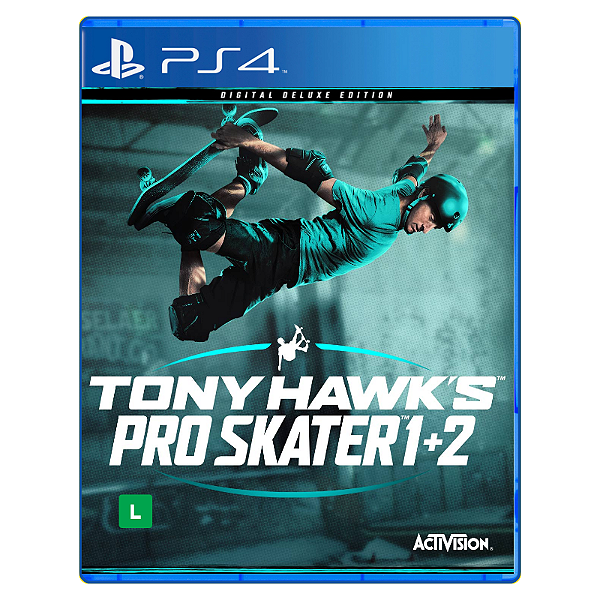 Jogo Tony Hawk's Pro Skater 1 + 2 Pacote Deluxe - PS4 Mídia Digital