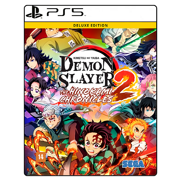 Jogo Demon Slayer -Kimetsu no Yaiba- The Hinokami Chronicles 2 deluxe edition - PS5 Mídia Digital
