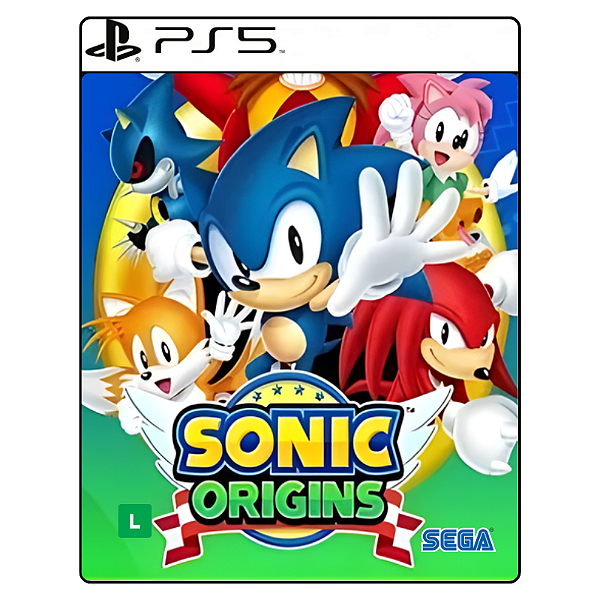 Jogo Sonic Origins - PS5 Mídia Digital