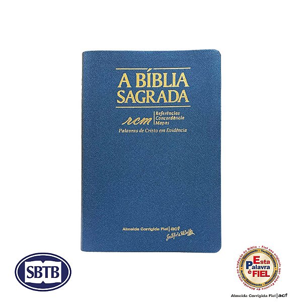 Bíblia ACF - RCM - Azul - Letra Gigante