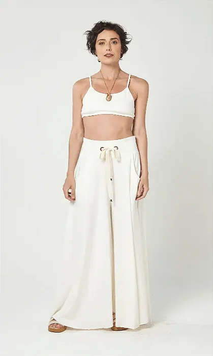 Calça Pantalona Off White